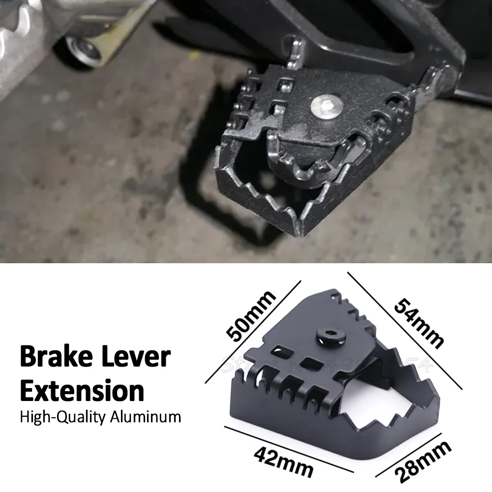 

For BMW R1150GS R1250GS R 1200 GS R1200GS LC Foot Brake Lever Extension Rear Brake Peg Pad Enlarge Extender F800GS F700GS F650GS