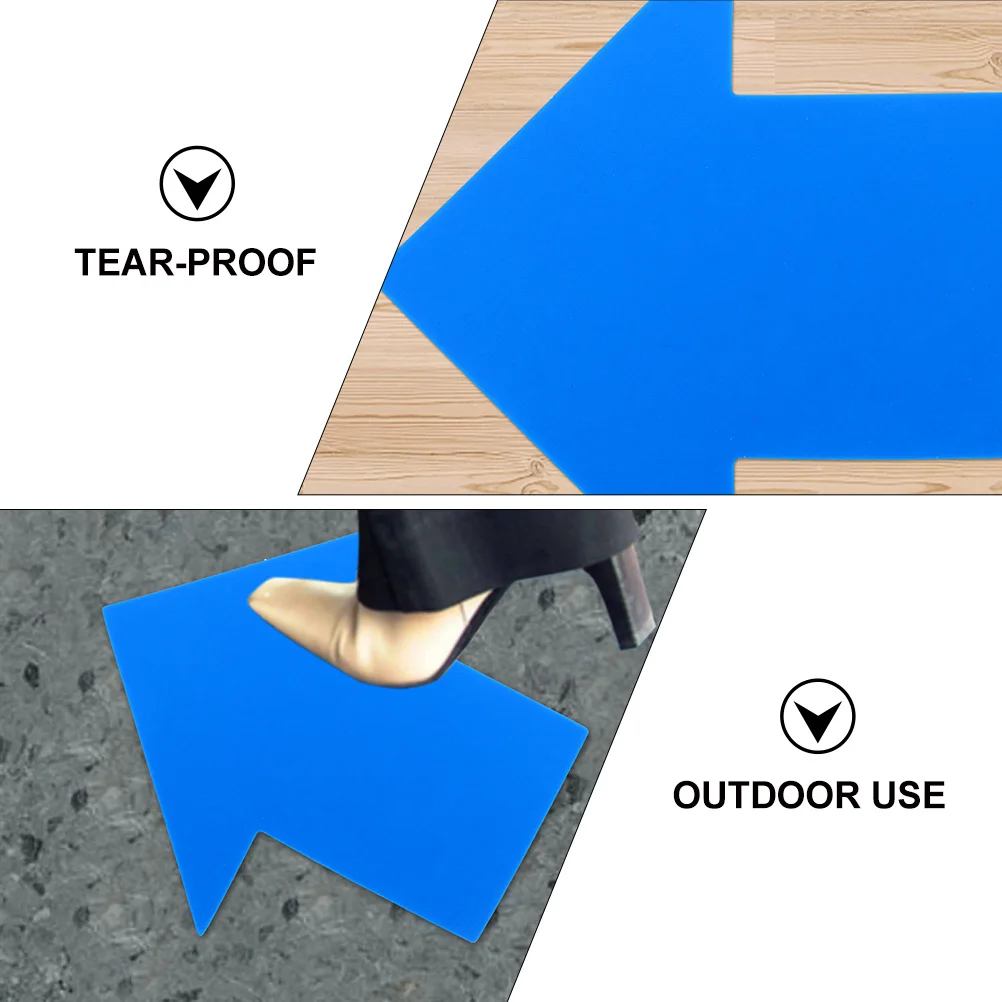 50 قطعة ملصقات أرضية علامة اتجاهية شارات مقاومة للماء للأشعة فوق البنفسجية لسهام توجيه المرور الداخلي والخارجي #5