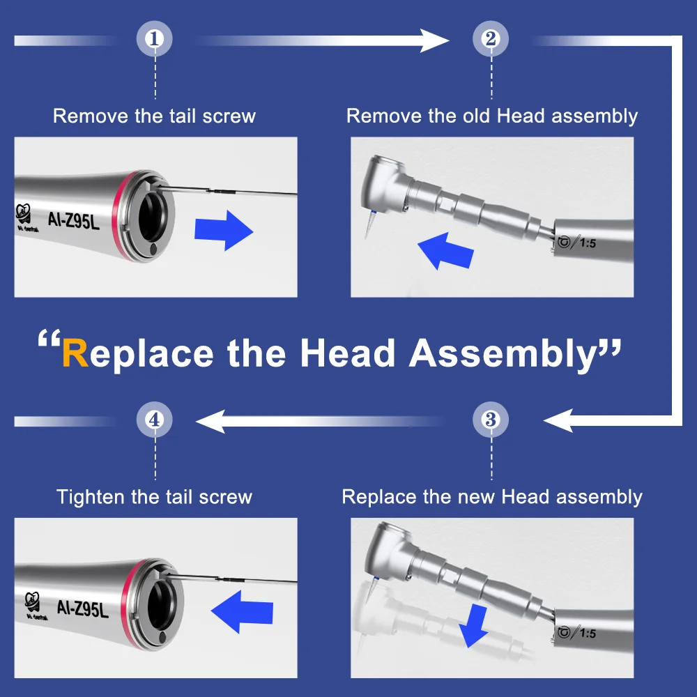 AI-X dentystyczna/Z/SG Z serii kątnica/Implant części zamienne do części środkowej głowicy do naprawy