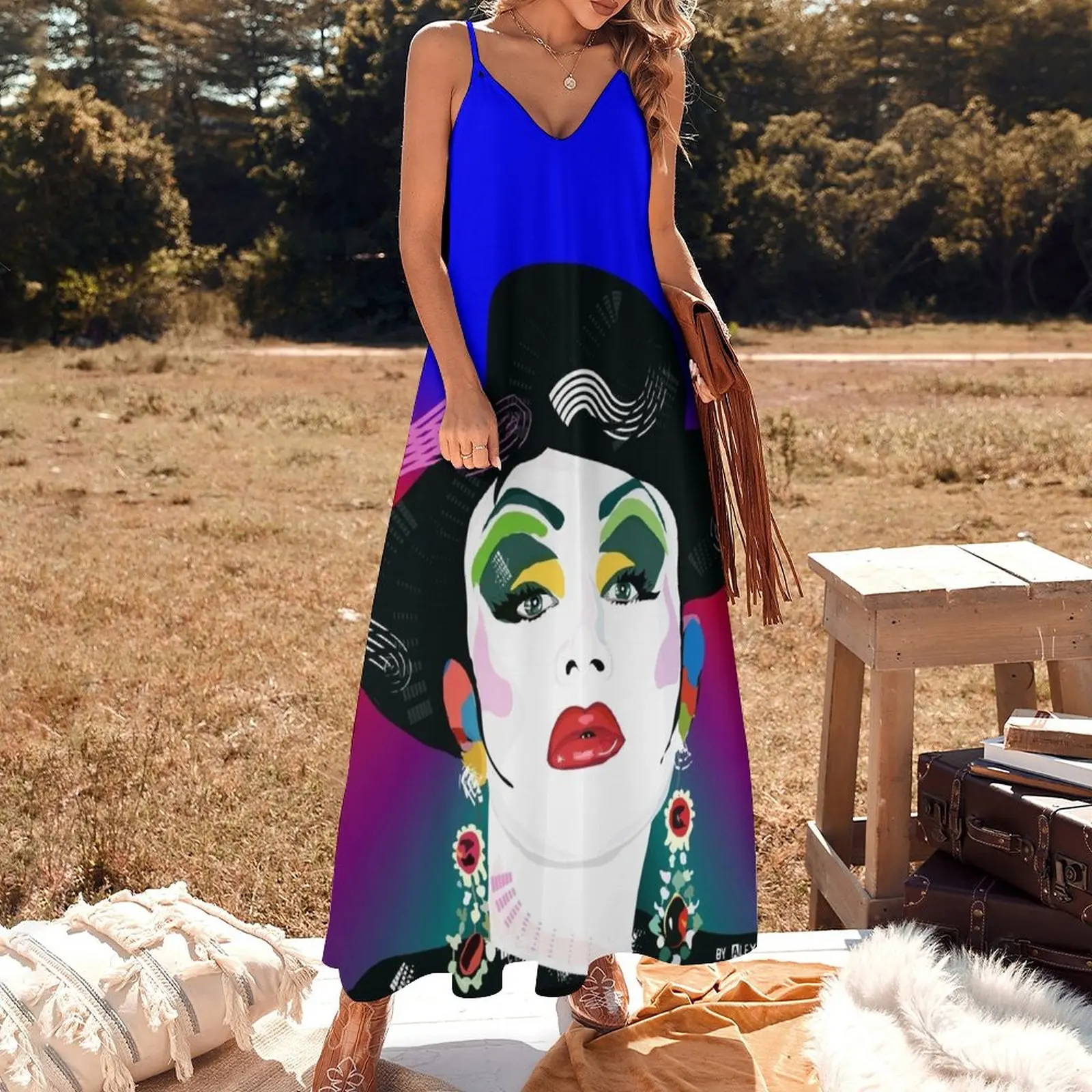 Платье женское вечернее без рукавов