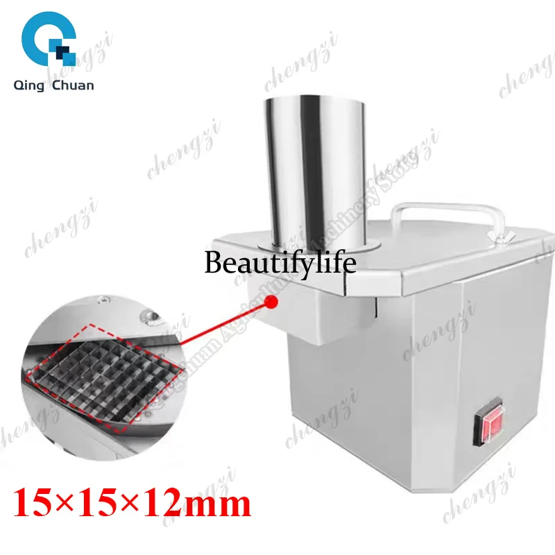 81Vegetable Cutter Commercial Electric Fruit Slicer Tomato Cube Cutting Stainless Steel Food Processor Automatic Cutting Machine