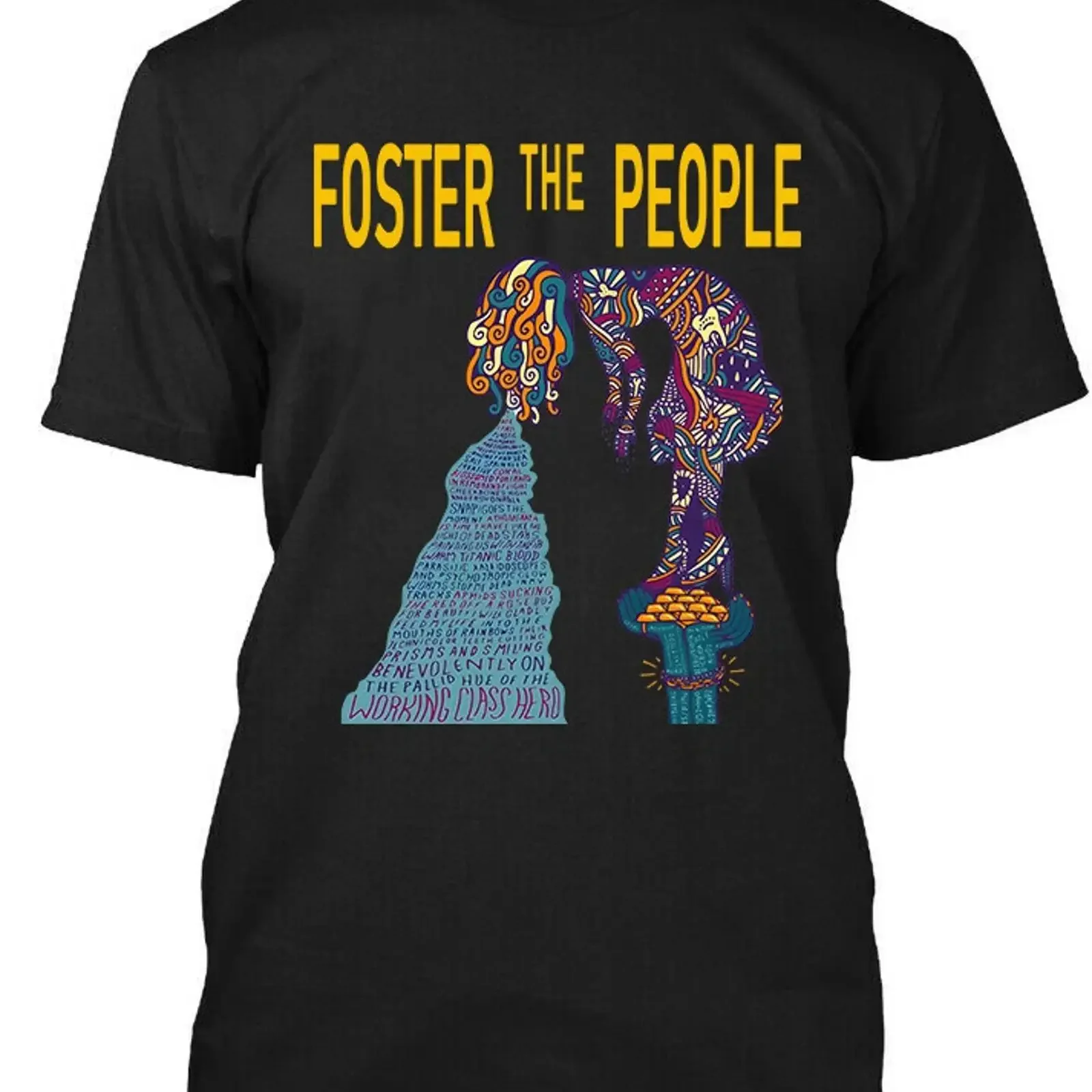 NEW Popular Foster The People American Music Retro Logo T SHIRT S 4XL vintage Washed Slightly Breathable homme Stylish