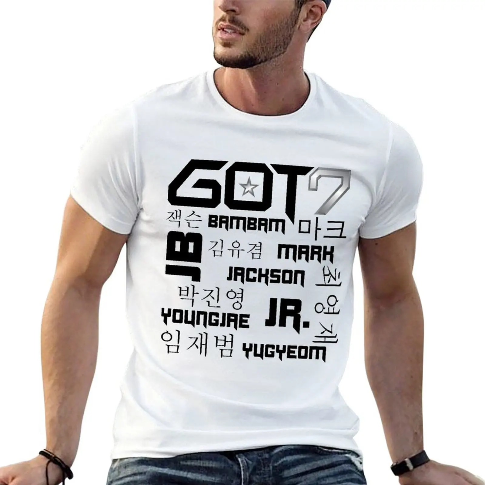 

GOT7 T-Shirt man graphic t shirt funny t shirts cotton anime tshirt T-shirt