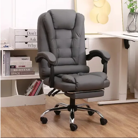 Leather Home Ergonomic Chair Comfortable Rotating Office Chair
