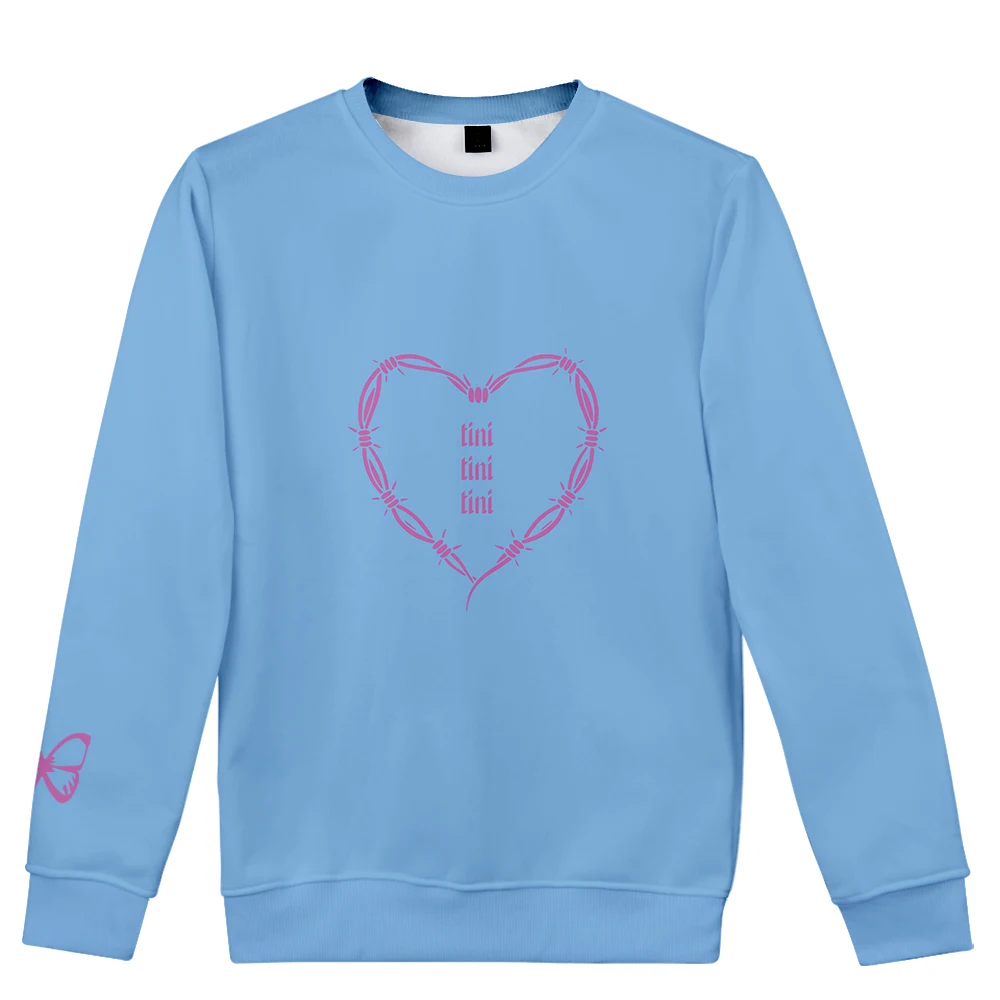 Tini Stoessel Merch-Sudadera de manga larga para hombre y mujer, ropa de calle de estilo informal, 3D, Tini Tour, 2023