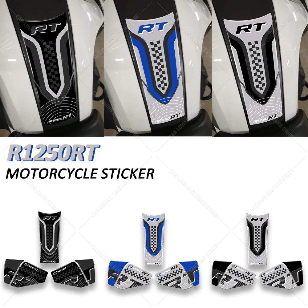 

Motorcycle Accessories Tank Pad Protection Sticker Kit 3D Epoxy Resin Waterproof Scratch Resistant Sticker For R1250RT R1250rt