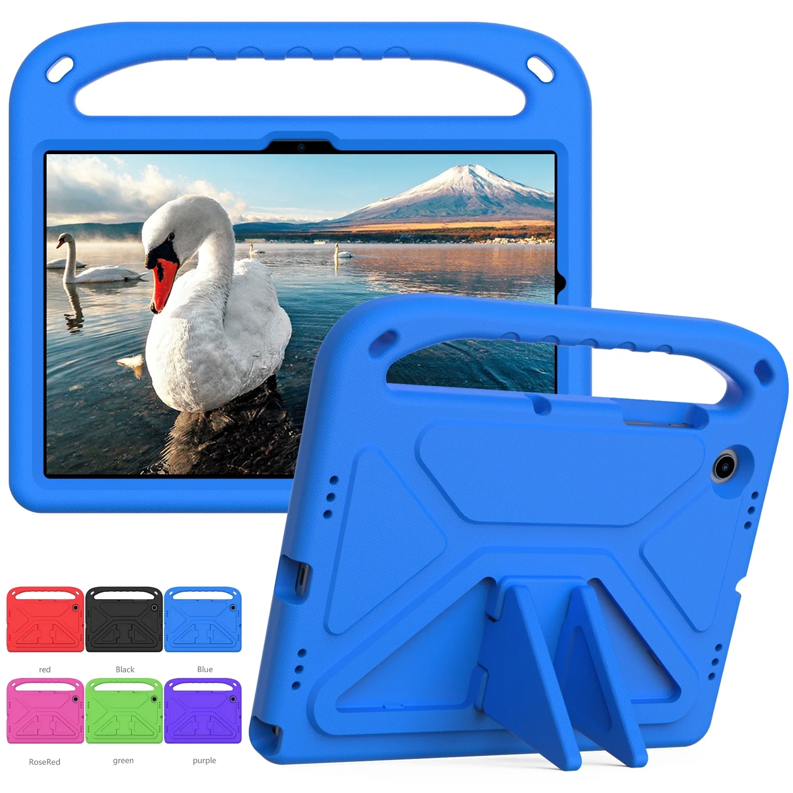 Kids EVA Stand Case For Samsung Galaxy Tab A9 Plus A8 10.5 SM-X200 S6 lite 10.4 S11 S10 S9 P613 A7 lite A11 8.7 T220 T500 Cover