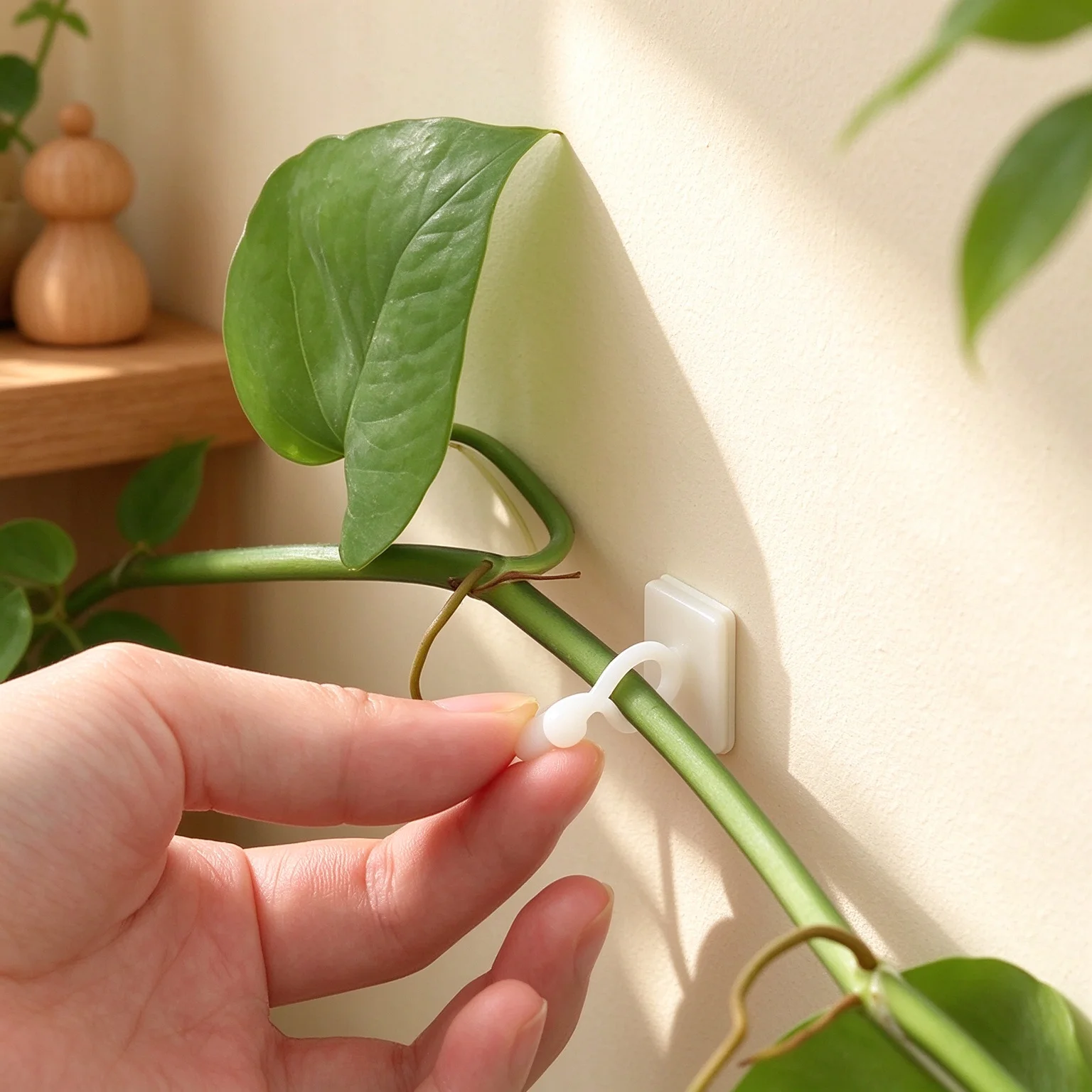 Multi-Use Wall Plant Clips Self Adhesive Vine Holders Clamps for Pothos Climbing Indoor Plants and Home Wire Cable Organizer Kit