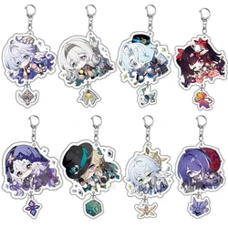 Anime Schlüsselanhänger Honkai: Star Rail Robin Aventurin Firefly Acheron Black Swan Schlüsselanhänger Spielzubehör Anhänger Requisite Schmuck Geschenk