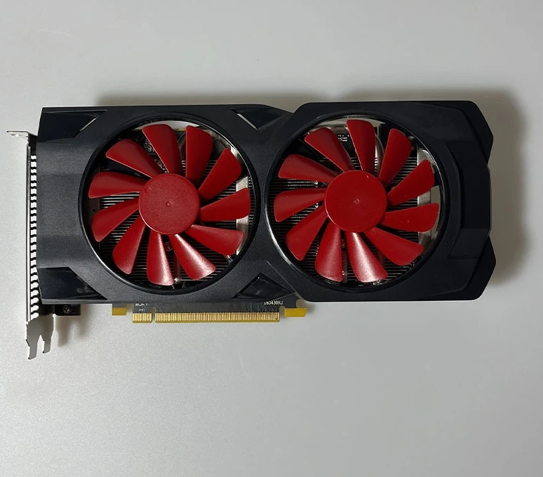 Graphics card RX588, 8G independent graphics card, clear and concise visual effects, dual fan desktop gaming graphics card