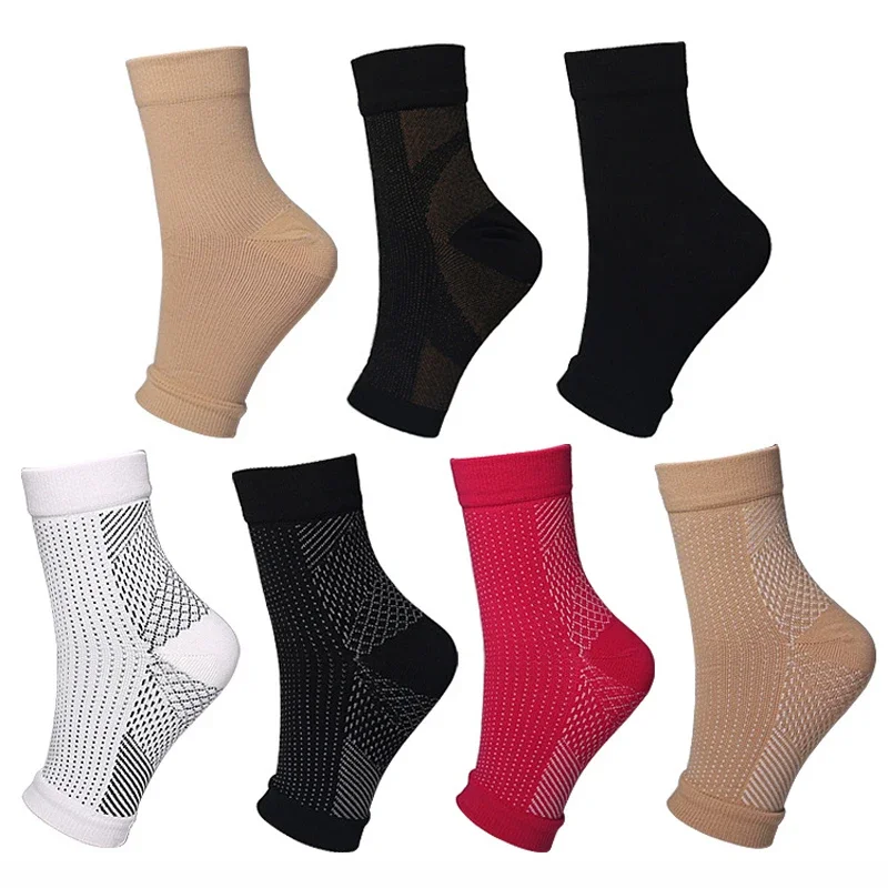 1/3/5 Pairs Men Women Sports Socks Foot Compression Foot Angel Ankle Outdoor Breatheable Sleeve Socks Brace Sock