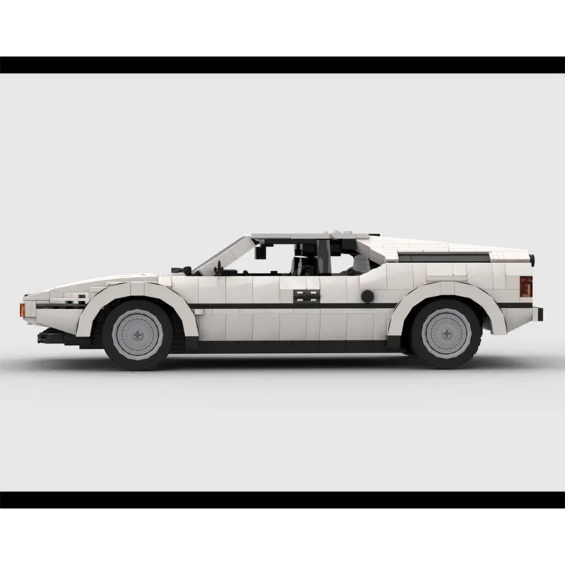 MOC-223698 الأبيض الجديد سباق السيارات الخارقة بنة نموذج 1524 PartsMOC الإبداعية الصبي الاطفال عيد ميلاد بناء الالعاب العملاقة هدية