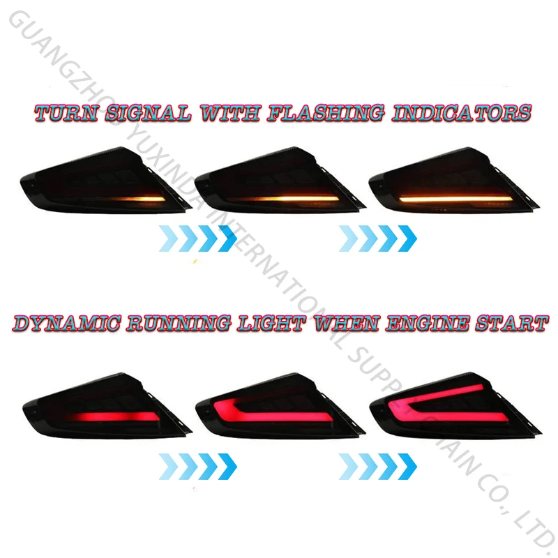 مجموعة المصابيح الخلفية LED للسيارات لسوبارو WRX 2022-2025 عدسة حمراء جديدة ملحقات المصابيح الخلفية المعدلة 2023 2024 بالجملة