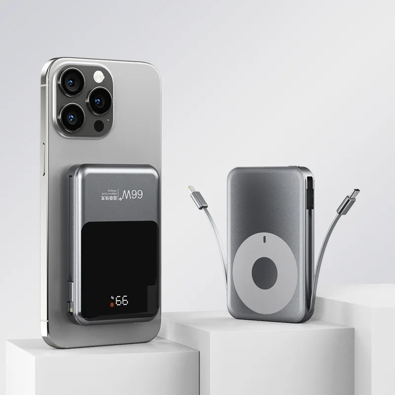 

20000mAh Magsafe Power Bank Magnetic Wireless 66W Fast Charging Powerbank for iPhone 16 Xiaomi Huawei Portable Induction Charger