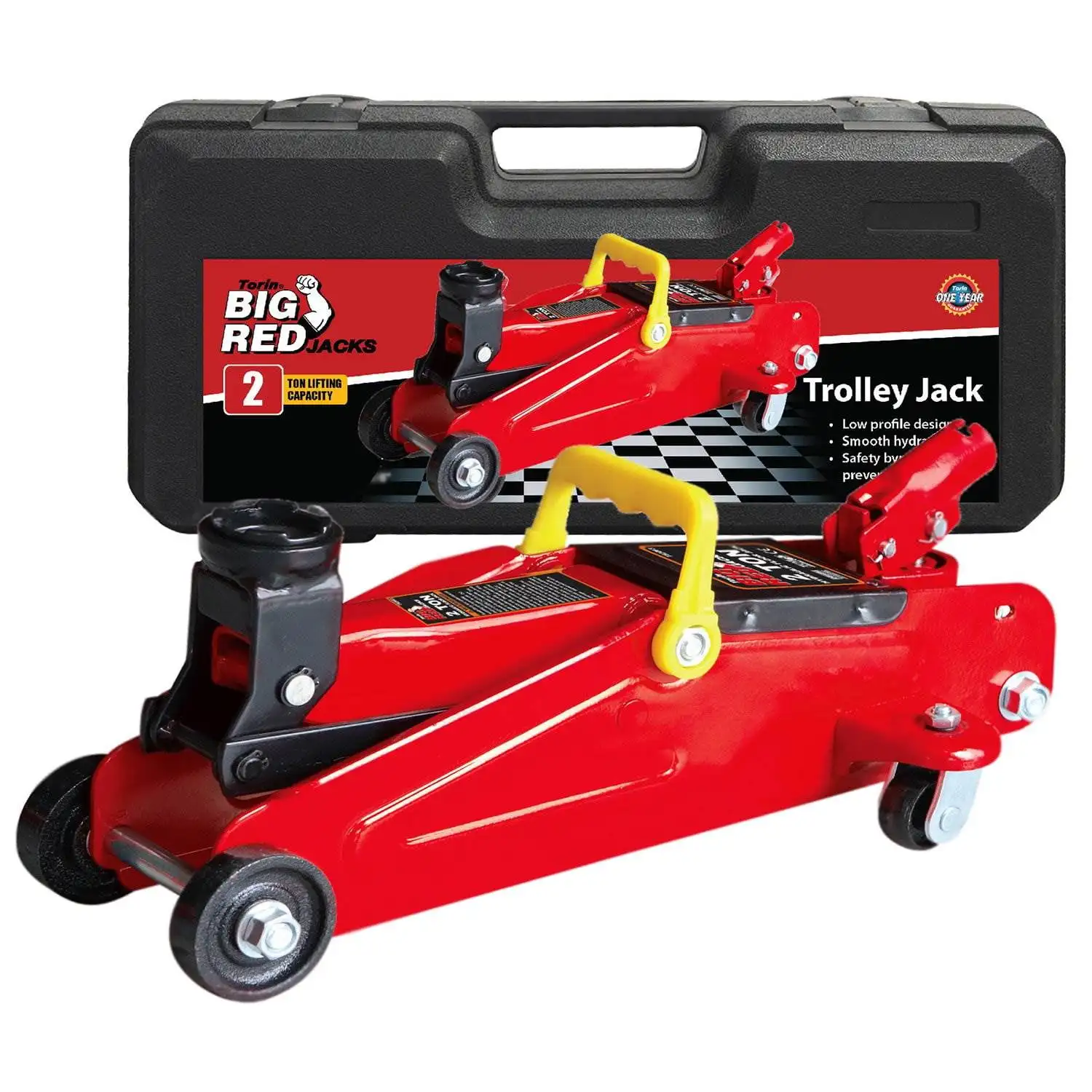 

T82012 2 Ton Hydraulic Trolley Jack with Plastic Case
