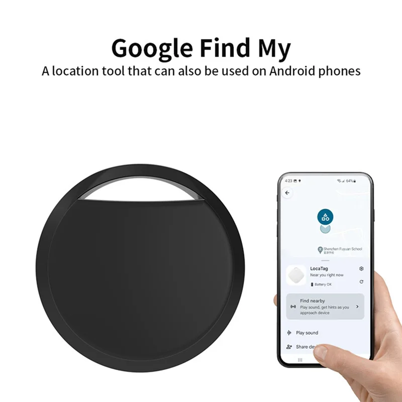 ABUO-Work With Google Find App Key Finder 4Pcs Bluetooth Tracker Tag For Android Bike Pets Smart