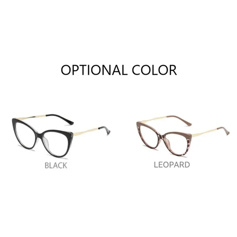 Blue Light Discoloration Glasses Women Blocking Cat Eye Fashion TR90 Anti Luxury Designer Retro Eyeglasses for Optical Frame