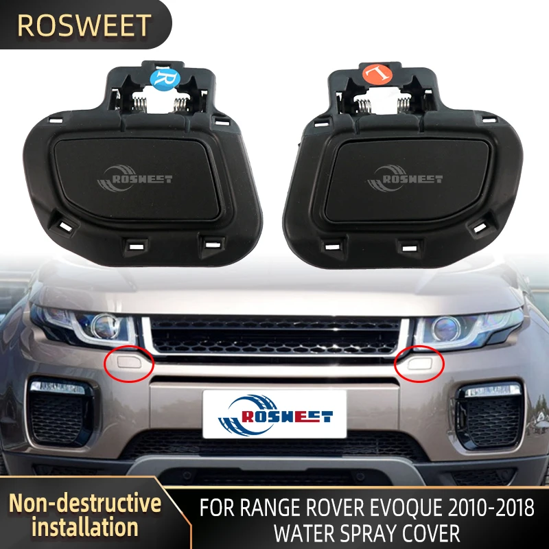 

Крышка омывателя фары для Land Rover Range Rover Evoque 2010-2018, автомобильный чехол с распылителем воды, автомобильные аксессуары