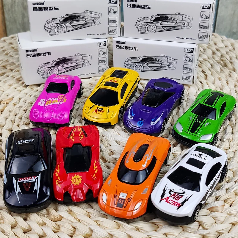 1:64 Collezione di mini modelli di veicoli da corsa in lega Giocattoli per bambini Decorazione per auto d'epoca in metallo Giocattoli per ragazzi per regali per bambini Giocattolo per auto