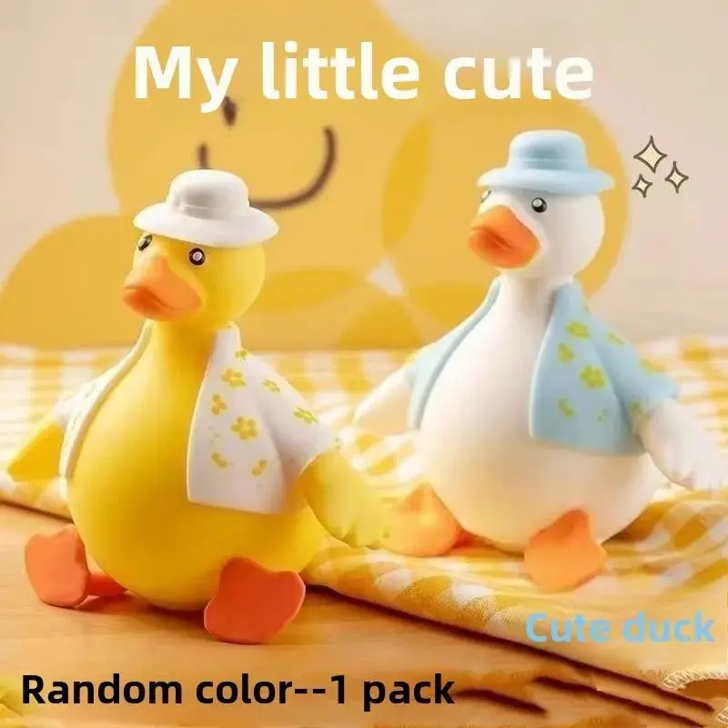 Cute Duck Shape Slow Rising Squeeze Toy TPR Soft Stress Relief Squishy Ball Sensory Fidget Toy Kids Adults Decompression Gift