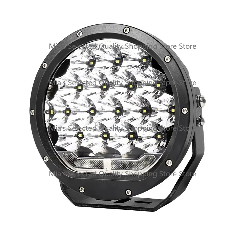 High‑Power 12V Round LED Off‑Road Spotlight, Ultra‑Bright Driving Work Light for Car Bumper, Roof Rack & 4×4 Modifications