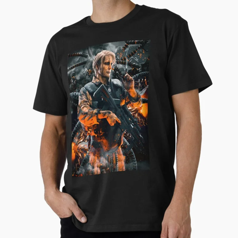 

Death Stranding Cliff Unger 0204 Gift t shirt for fans Scary game Hideo kojima Graphic Clothes All size Tops S-6XL