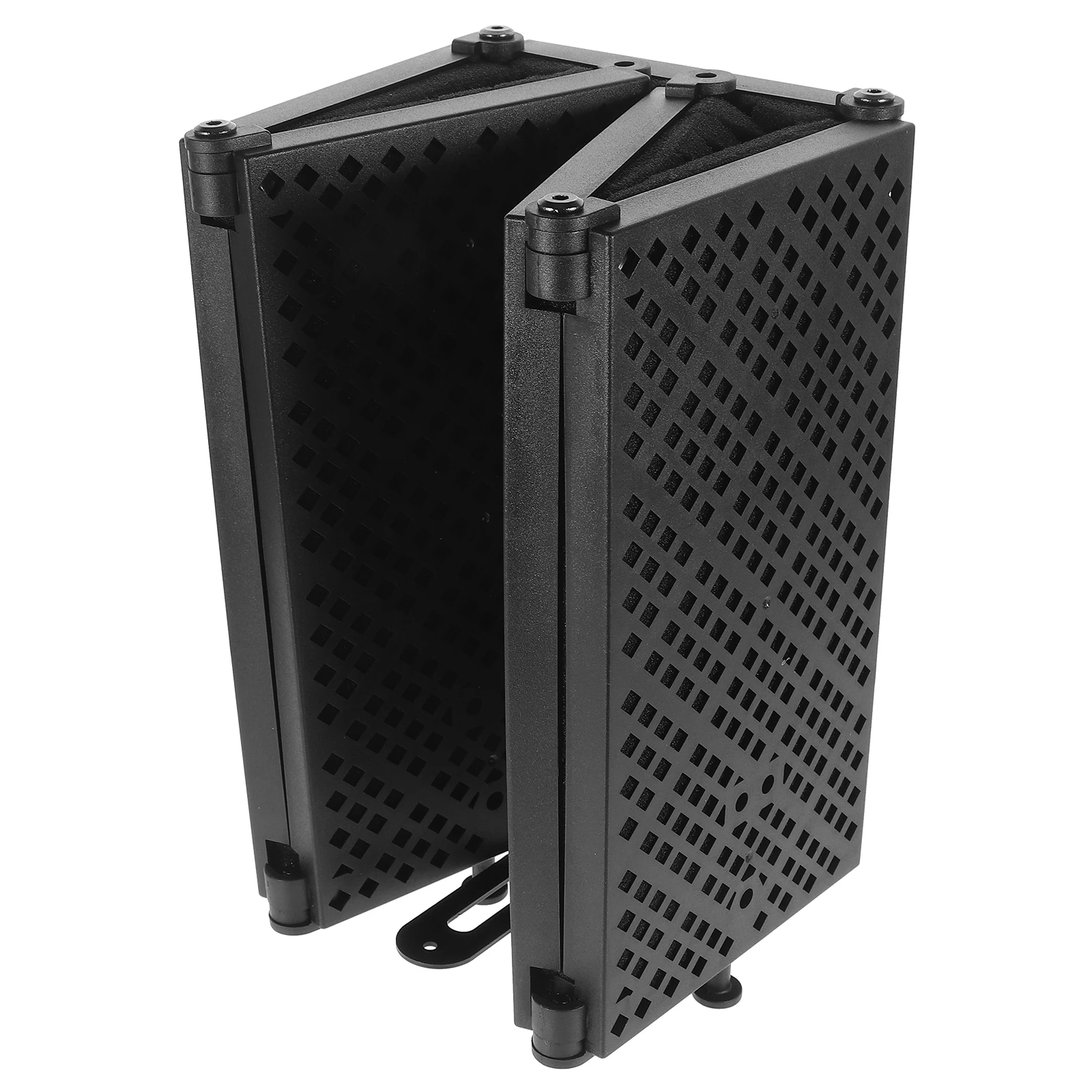 1 set 1 Set Five-Door Microphone Soundproof Shield Foldable Mic Isolation Guard Noise Reduction Soundproof Screen Microphone
