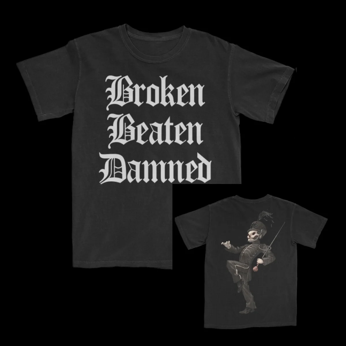 Broken Beaten Damned  My Chemical Romance Band T-Shirt Cotton Graphic Tee Men Women Summer Streetwear