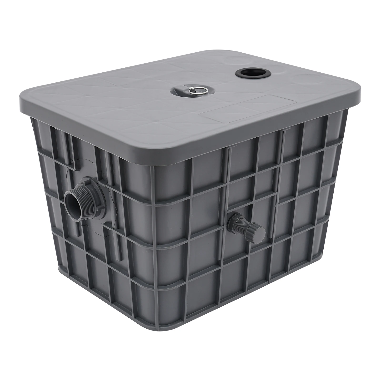 13.21 جالون شحم تجاري اعتراضية مستطيلة رمادية ريز اعتراضية PP المطاط مع قفازات واقية سلة المرشح #4