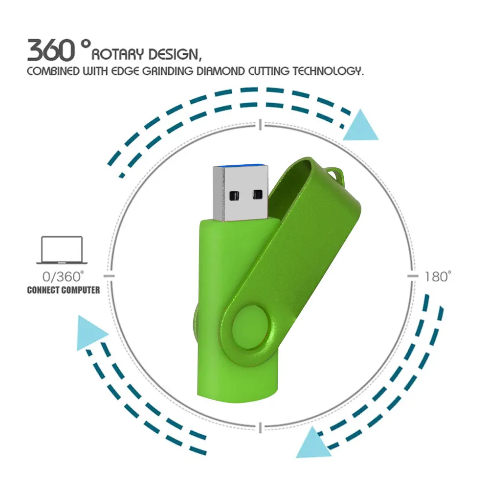 High Speed Real Capacity USB 3.0 Flash Drives Business Gift Portable Pen Drive Metal Memory Stick 128GB 64GB 32GB U Disk