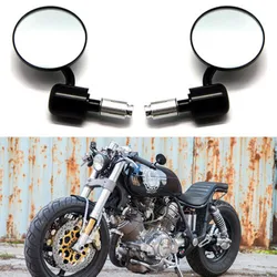 1 paio di specchietti retrovisori per moto neri da 7/8