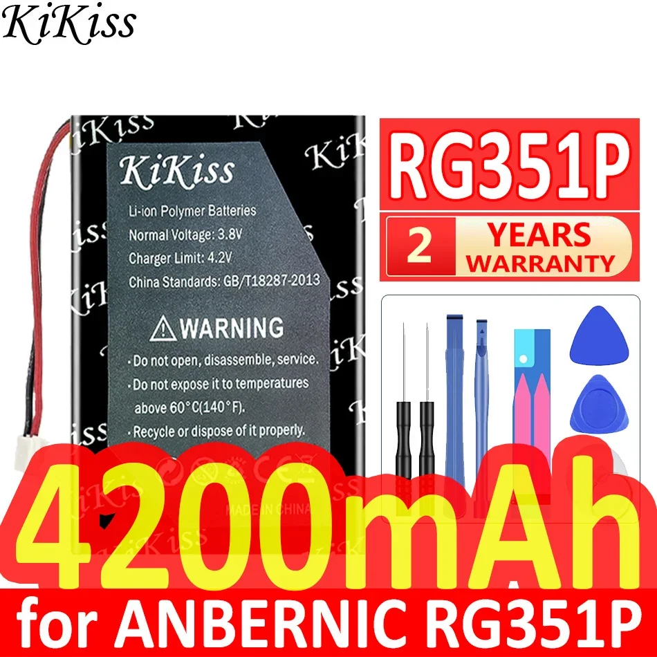 4200mAh KiKiss Powerful Battery for Retro Handheld ANBERNIC RG351P