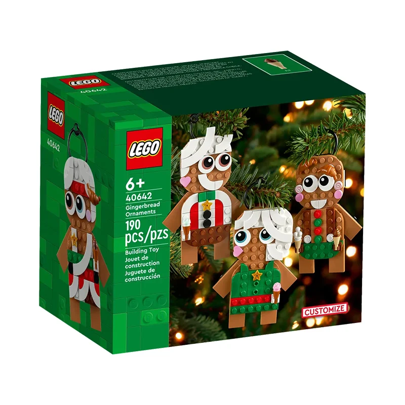 Lego 40642 Gingerbread Ornaments Building Set for Kids, Boys, and Girls Ages 6+ (190Pieces) for Children Kids Birthday Xmas Gift