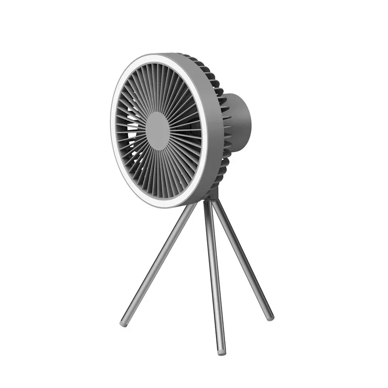 

10000mAh Tripod Camping Fan with Light Portable Fans Light Rechargable Outdoor Ventilator Electric cooler Power Bank