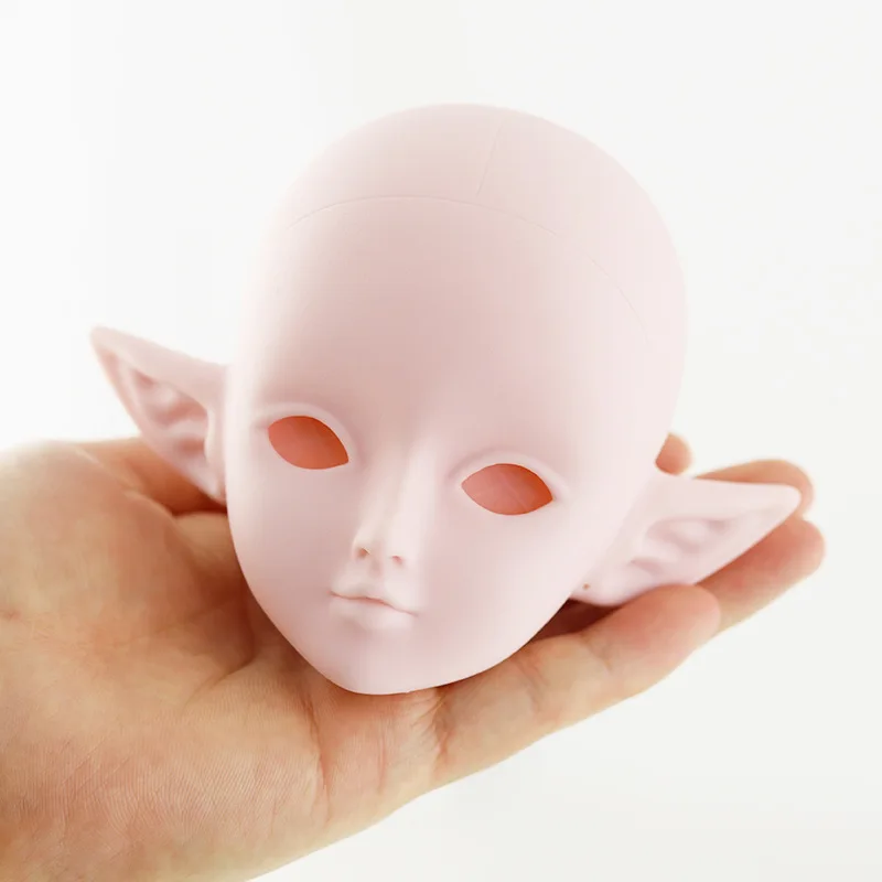 1/3 Head for 60cm Doll for DIY Make Up Pink Skin Nude BJD Doll Accessories Girl Toys DF Princess Fashion Dolls Joint Body