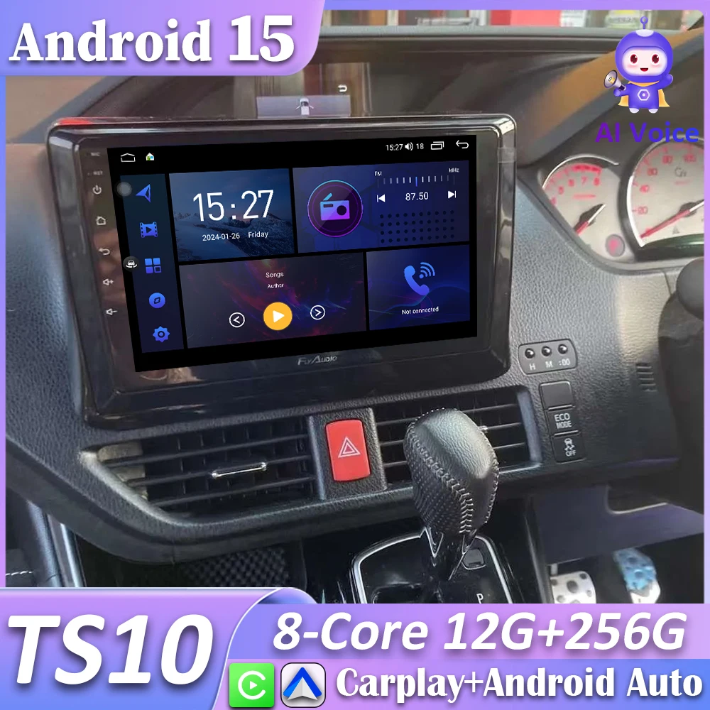 For Toyota Noah 80 Esquire Voxy 2014 2015 2016 2017 2018 2019 Car Radio Carplay  GPS Navigation Android Auto Android 15 No 2din