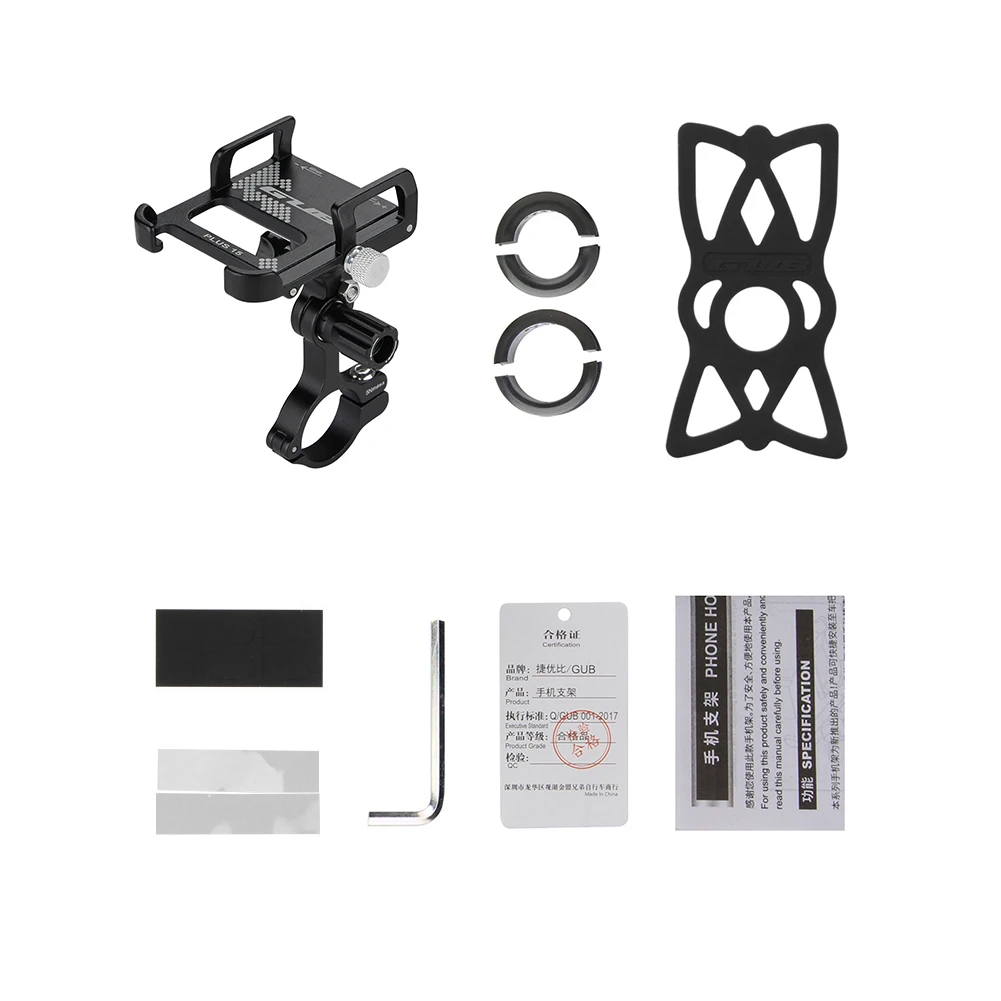 GUB Plus 15 Aluminum Alloy Bicycle Phone Holder Rotatable Adjustable MTB Handlebar Stand Mount Motorcycle Bike Phone Bracket