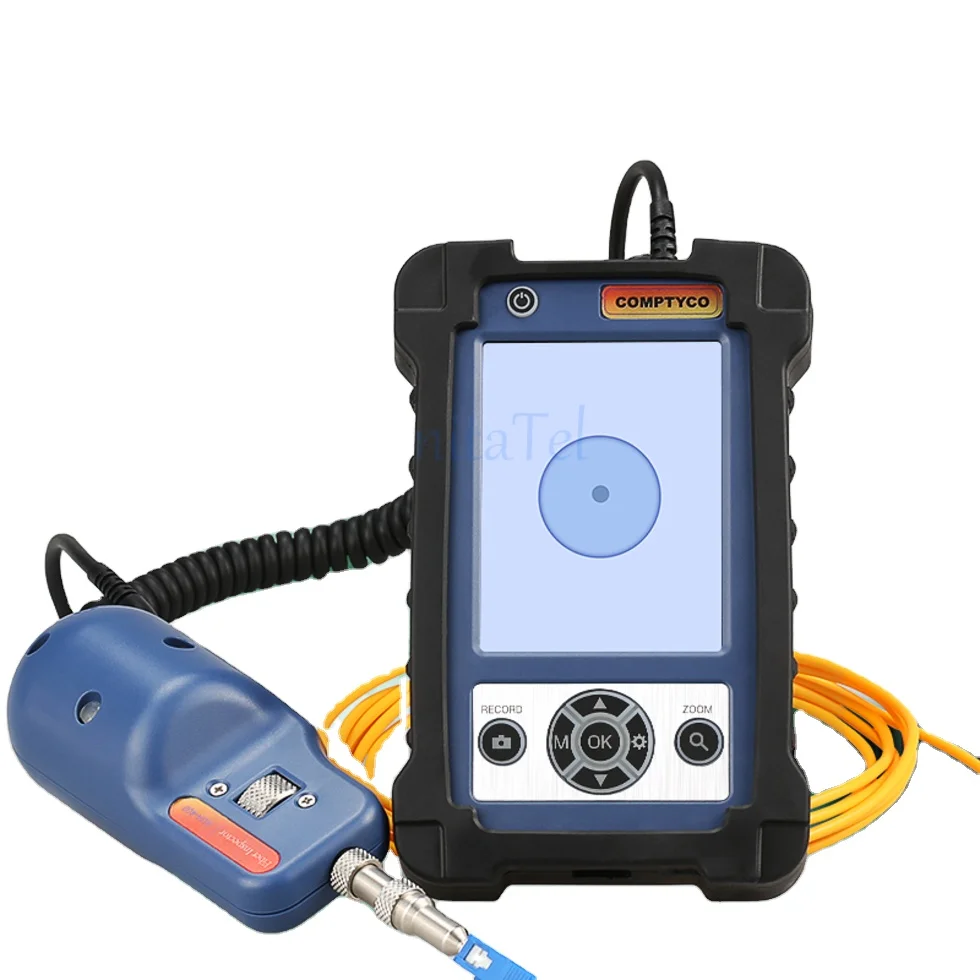 Optical Fiber End Face High End Detector Optic Microscope FTTH Video Inspection Probe Fiber Inspector LCD Monitor APC UPC