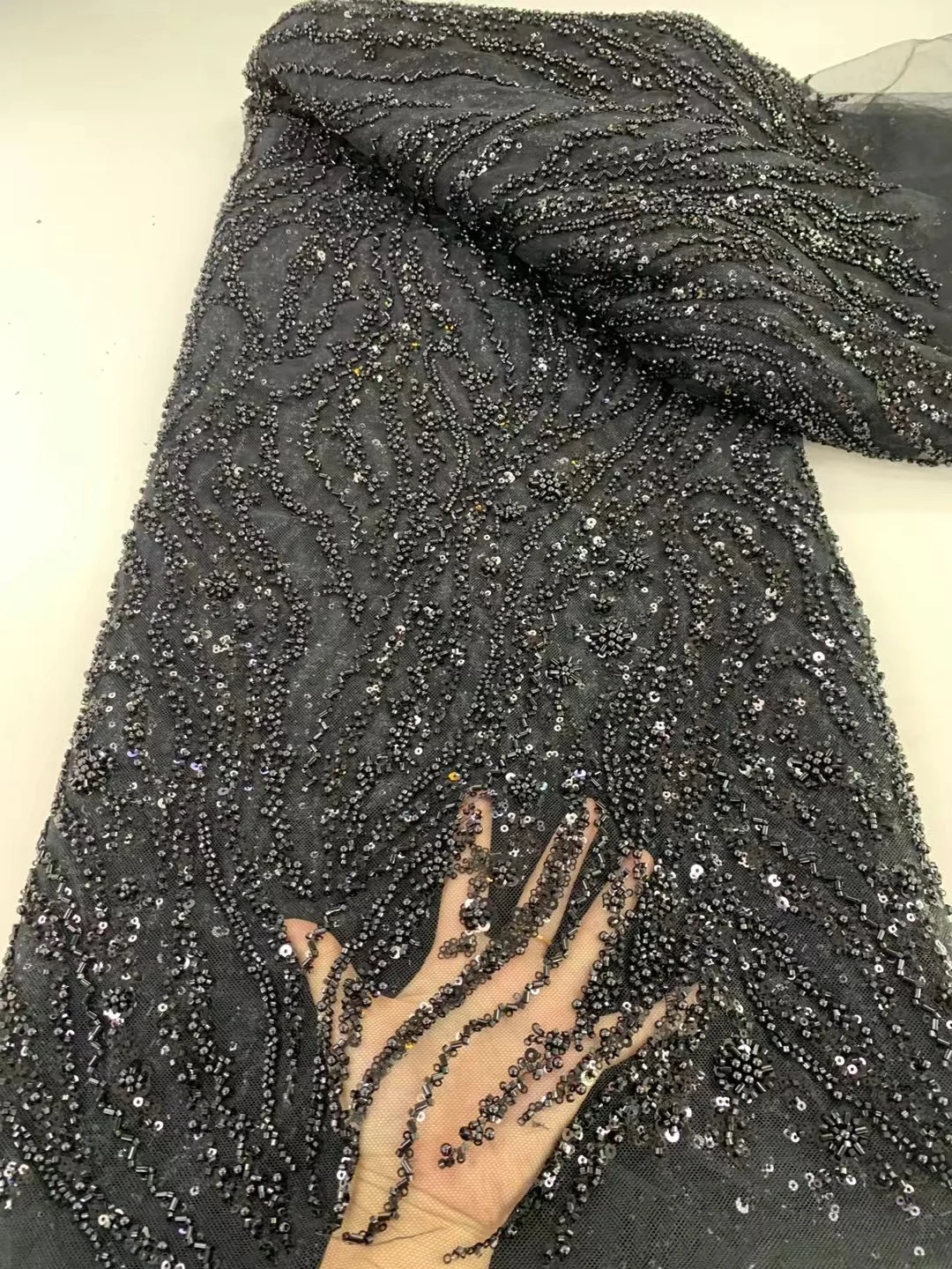 Green African Beaded Tulle Lac - Glitter Tablecloth recension och pris
