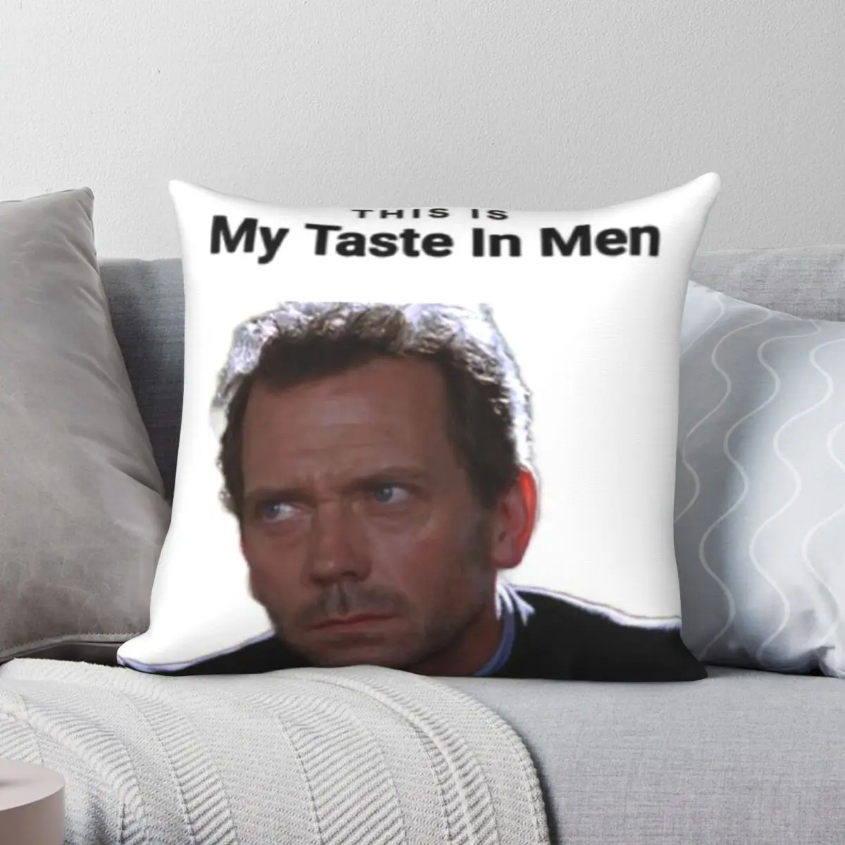 Crush On Dr House Square Pillowcase Polyester Linen Velvet Creative Zip Decor Pillow Case Home Cushion Case 45x45