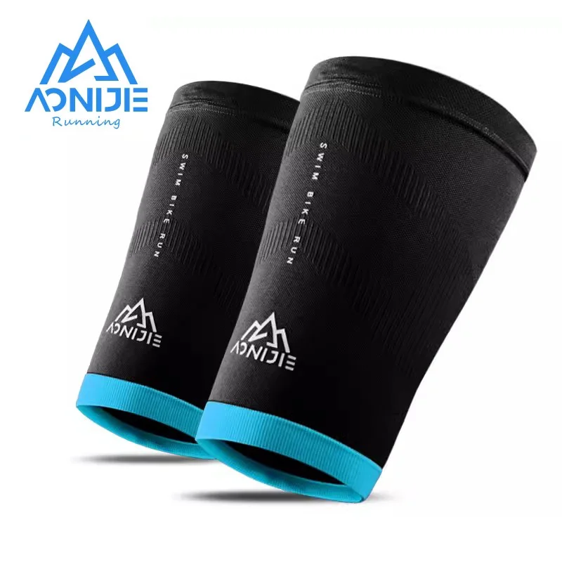 AONIJIE 1 Pair Compressed Thigh Sleeves Leg Brace Support Protector Quad Wrap Sports For Gym Fitness Running Jogging Men Women