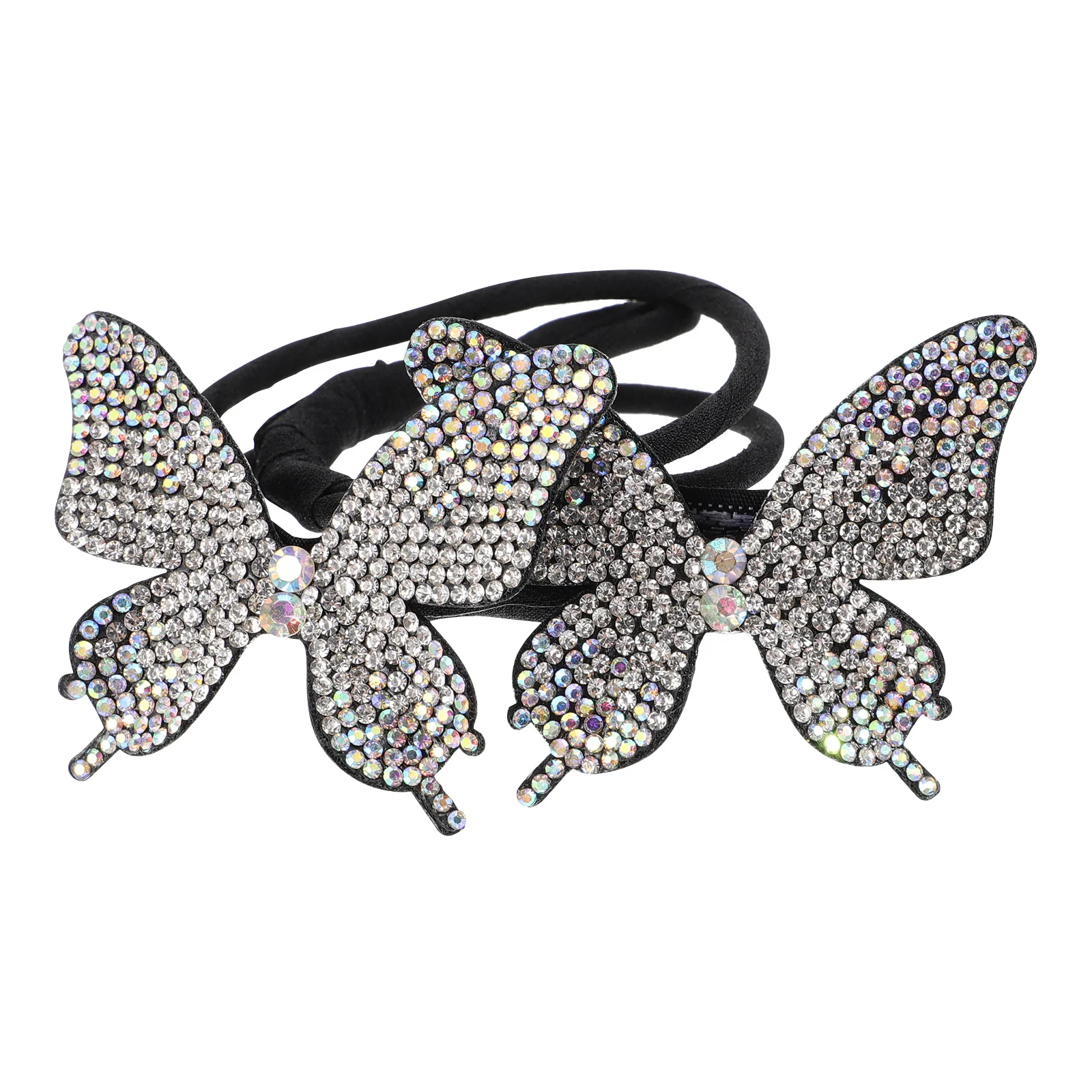

Butterfly Hair Bun Maker with Sparkling Rhinestones Elegant Hair Updo Tool for Women Girls Quick Style Chignon Former Daily