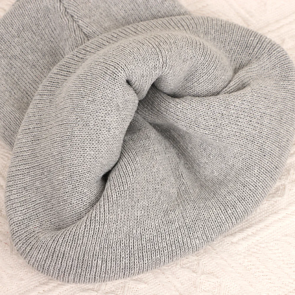 Angepasst Gedruckt Logo Männer Warm Halten Bördeln Kalte Hüte Frauen Outdoor-Mode Vielseitig Einfarbig Einfache Gestrickte Kappen – Detail 10
