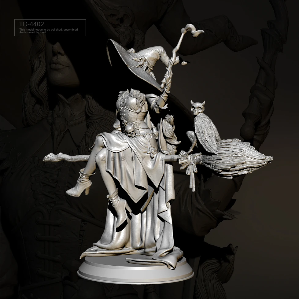 50mm 75mm Resin model kits figure beauty colorless and self-assembled （3D Printing ）TD-4402/3D