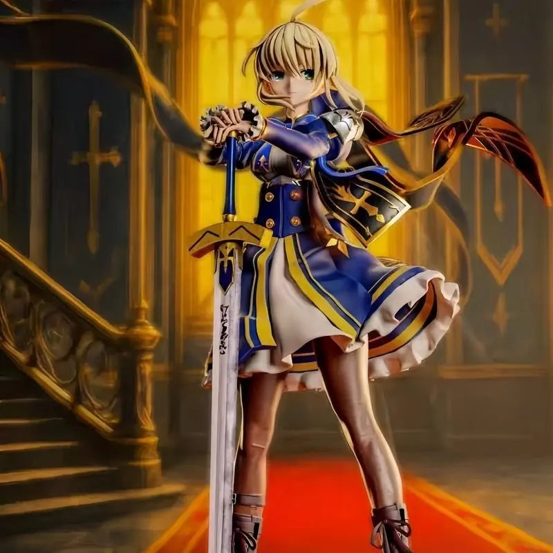 

Коллекционная статуэтка Ane Studio Saber Artoria Pendragon Fate Stay Night, аниме-фигурка для рабочего стола, модель из ПВХ для взрослых аниме-коллекционеров