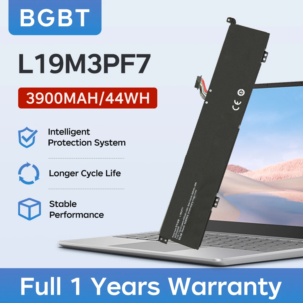 

BGBT L19M3PF7 L19D3PF4 Laptop Battery For Lenovo Ideapad Creator 5-15IMH05 Gaming 3-15ARH05 Series L19L3PF7 L19M3PD9 4000mAh