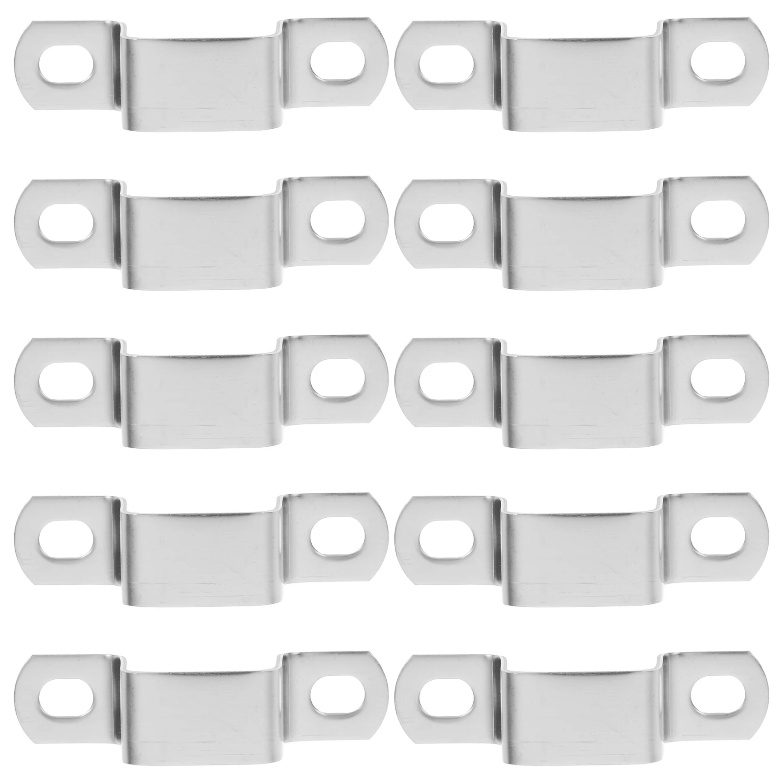 

10 Pcs Stainless Steel Square Tubing Clamp U Bracket for Wood Posts Fence Tools Mounting Projects M30x30 Size Tube Clamps