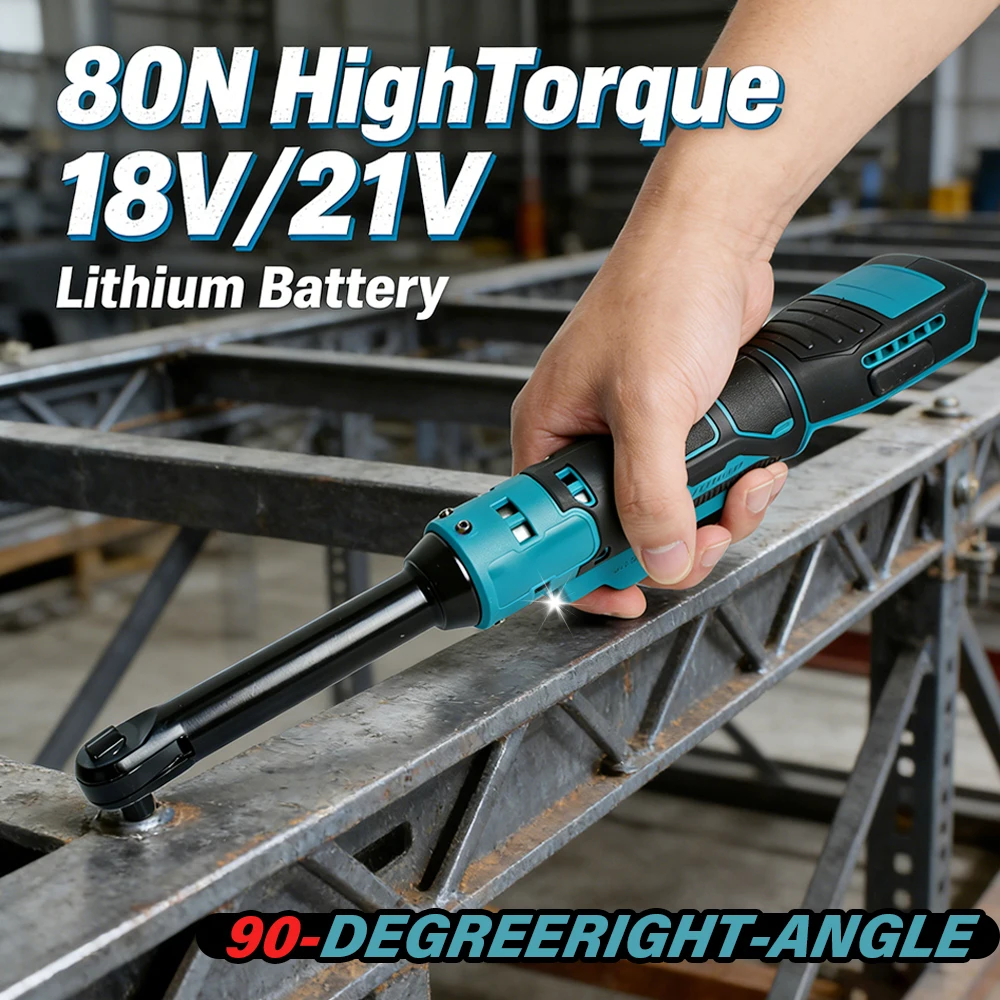 

Электрический гайковерт с удлинителем 6 дюймов, трещоточный ключ 3/8″, высокомоментный гайковерт для литий-ионных аккумуляторов Makita 18В/21В