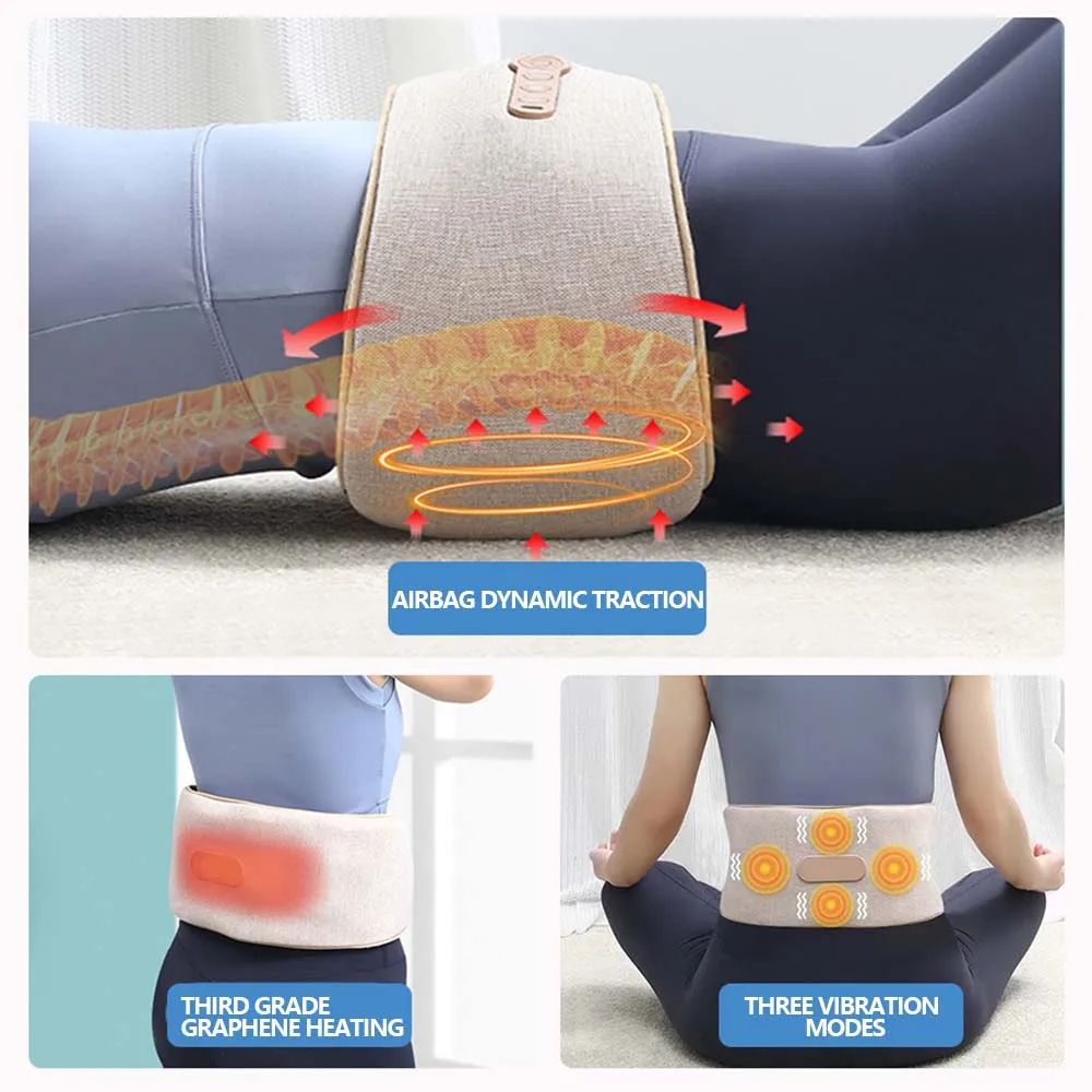 Yunlin Li Air Bag Traction Waist Massager Hot Compress Vibration Vibration Protection Lumbar Spine