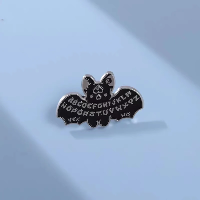 Cute Bat Enamel Pins Custom Sun Moon StarAnimal Brooches Lapel Badges Cartoon Punk Gothic Jewelry Gift Drop Shipping